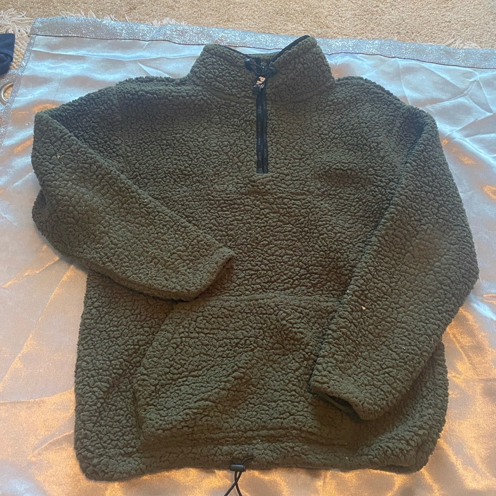 PINK quarter zip Sherpa